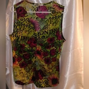 Floral Sleeveless Top